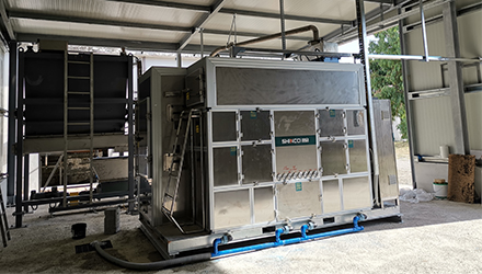 Italy Scalea SBDD2400FL Applied in 3T WWTP Sludge Disposal