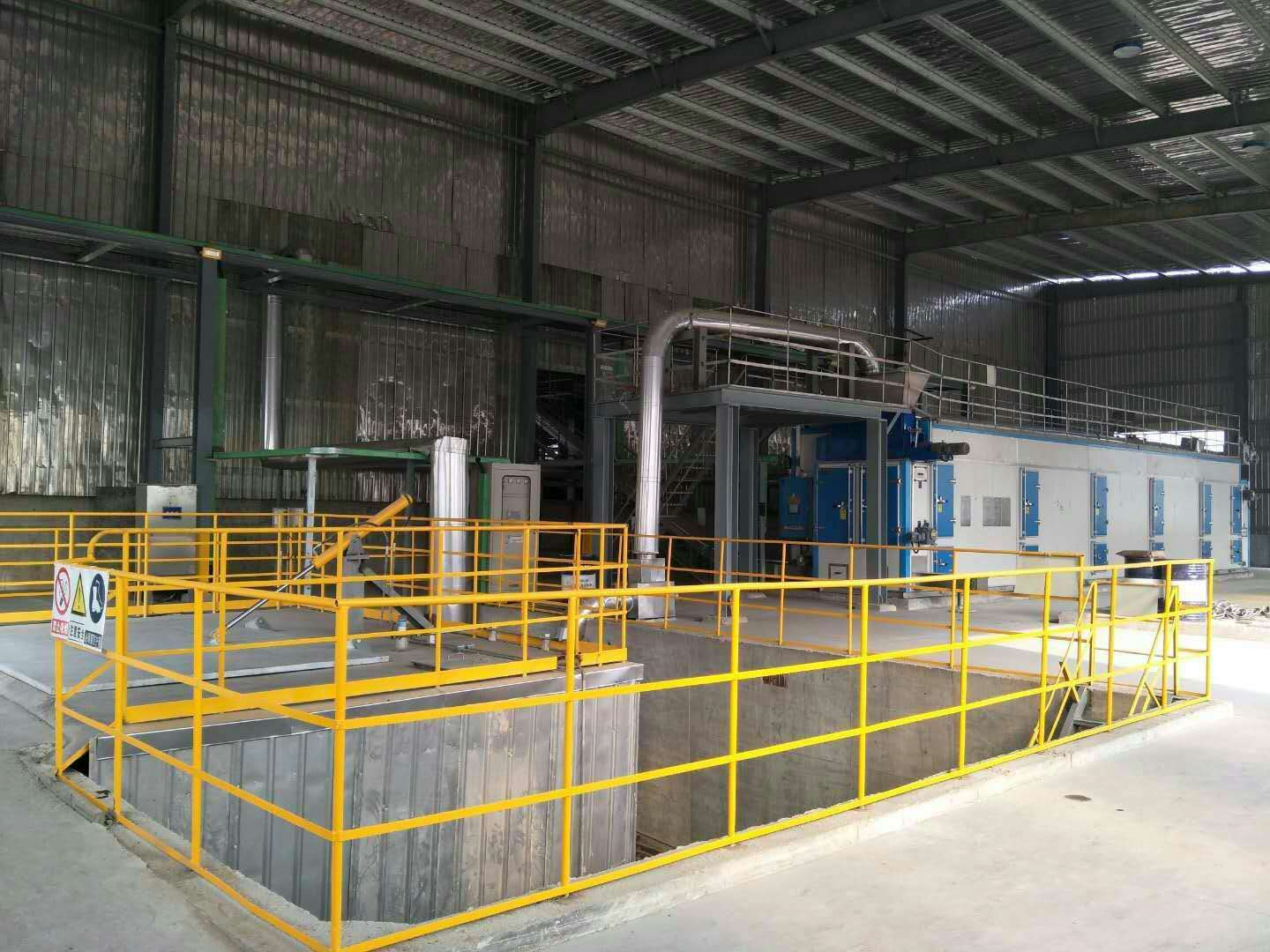40T Wet Chemical Mud Dried by SBWHD25000 Waste Heat Sludge Dryer